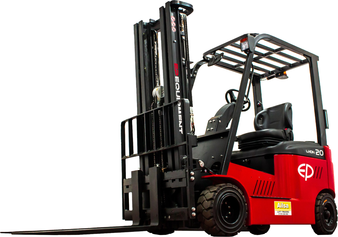 Commercial forklift unloading heavy pallets in Tring